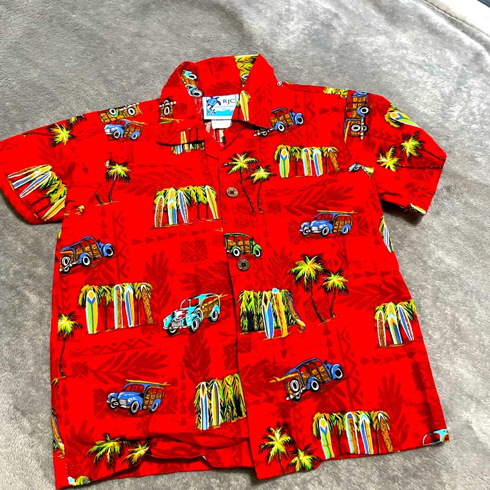Authentic kids rjc Hawaiian 4t shirt  Robert J.Clancey